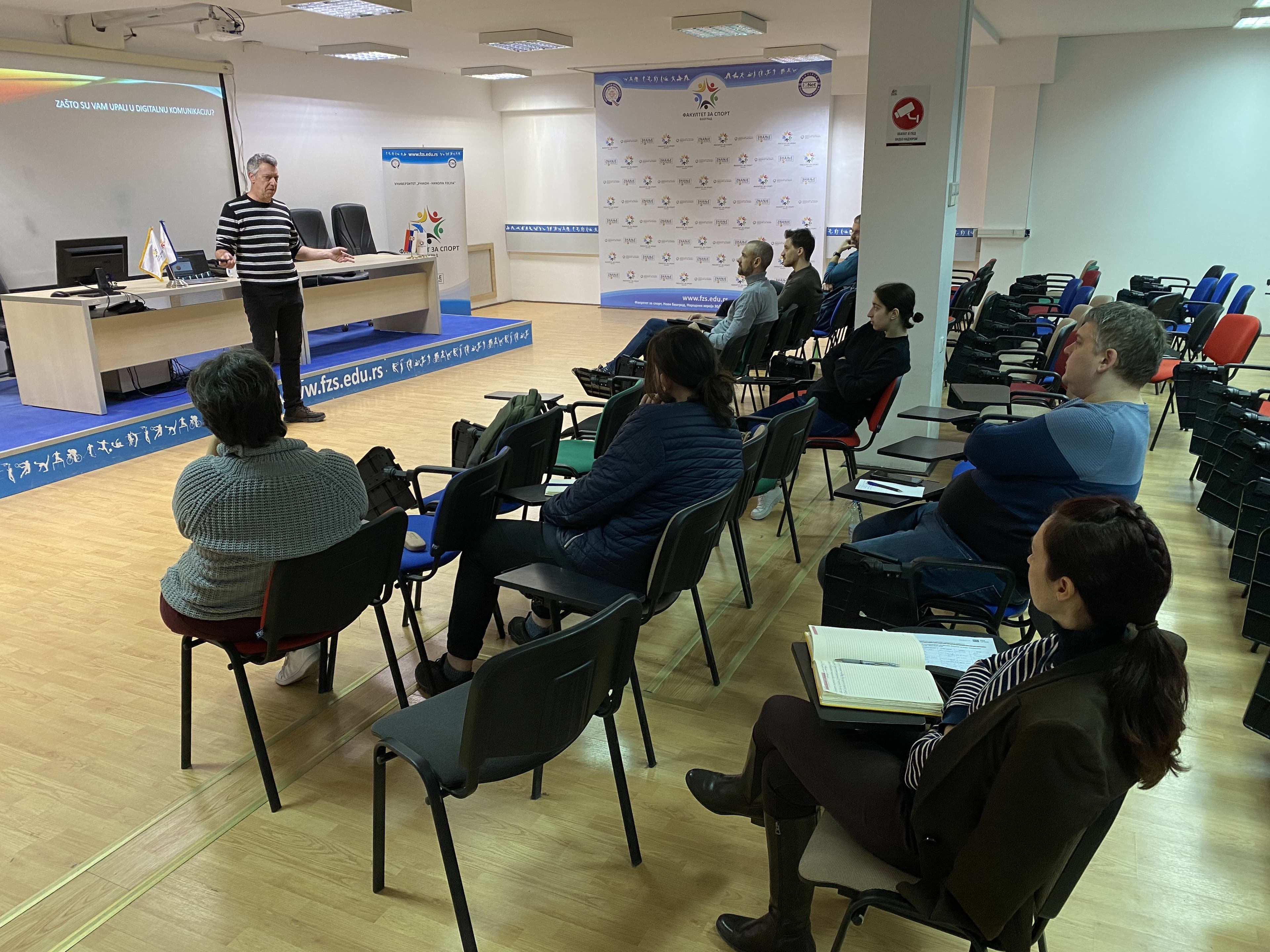 ANEM conducted a safety training session for the teaching staff at the Faculty of Sports in Belgrade.