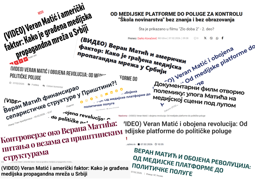 Tekstovi iz „jednog centra“ – kako funkcionišu kampanje diskreditacije u medijima