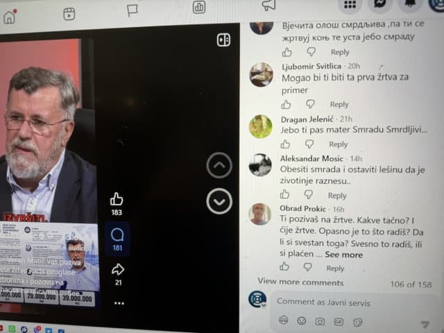 ANEM ALARM: Nove pretnje Veranu Matiću vešanjem, javnom egzekucijom, žrtvovanjem...